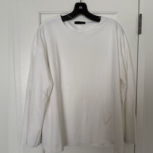 The Row Double Layer White Blouse